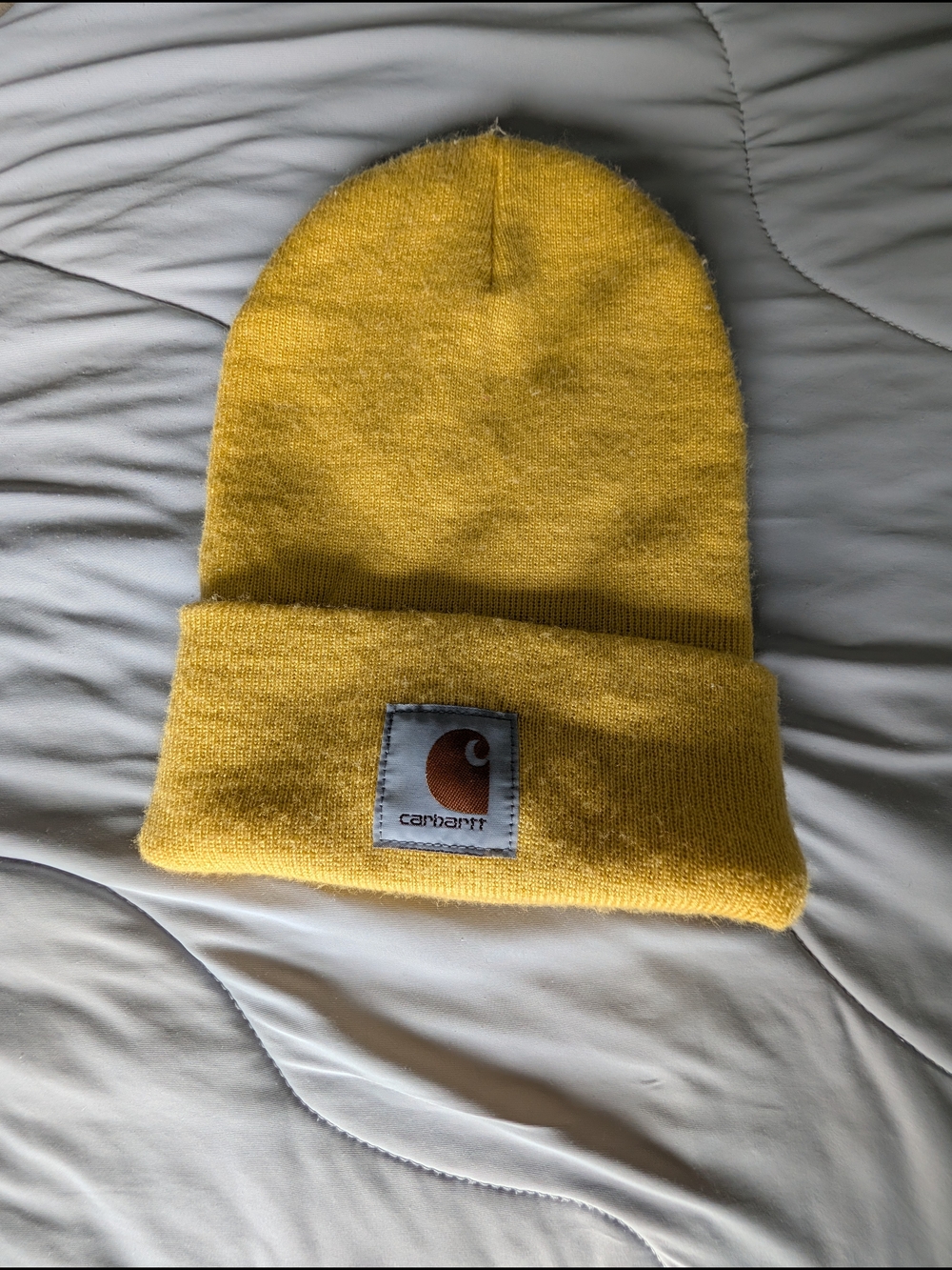 Carhartt Mens Knit Cuffed Beanie Carhartt Gold A18